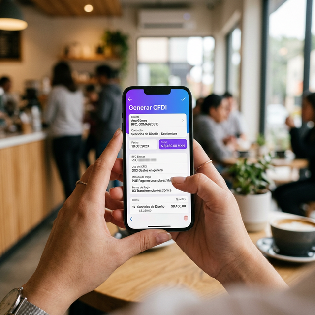 App de facturación en celular